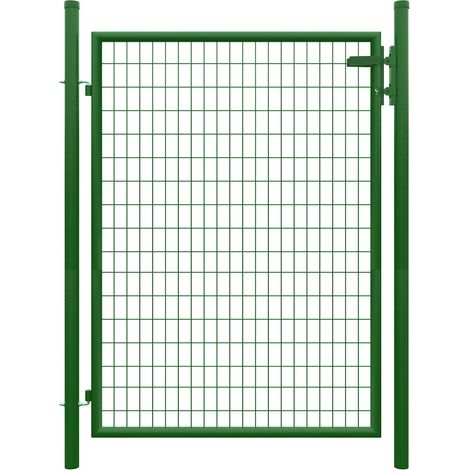 STRONG Einzeltor RAL6005 grün 1250x1700 mm m.Pfosten+Beschl.