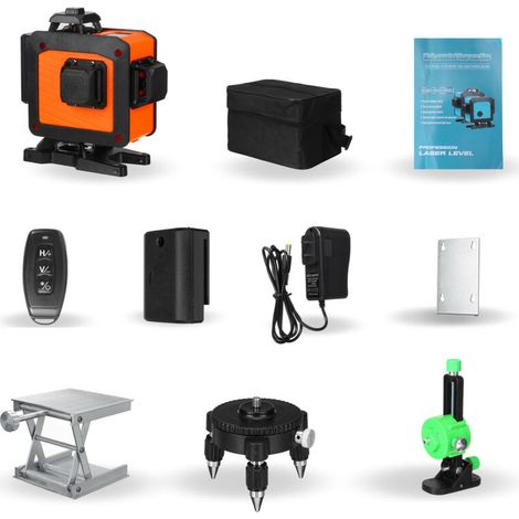 Misurazione autolivellante del livello laser 4D a 360° a 16 linee