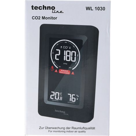 Luftqualitätssensor Gerät Technoline WL1030 schwarz kompakt (1/5)