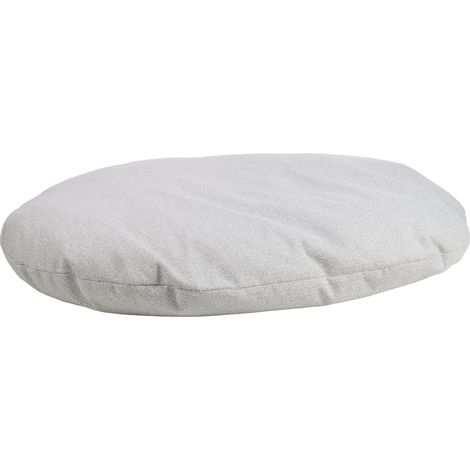 Coussin ovale déhoussable pour chien 84 x 120 cm gris clair