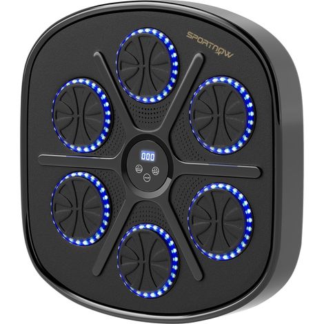 CHICFURN Music Boxing Machine murale Bluetooth 41,8 x 44,6 x 7,5 cm nera, 9 modalità (1/5)