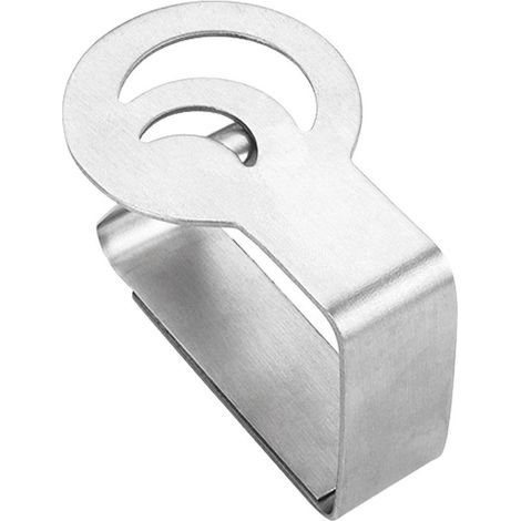 Confezione da 6 clip per tovaglia in acciaio inossidabile con grafica, clip per tovaglia multi-grafica ad alta elasticità, clip di fissaggio mobili adatte per tovaglie da tavolo per esterni e interni (1/5)