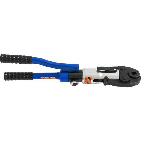 Outil de sertissage hydraulique, matrices interchangeables, haute force de sortie, Bleu (1/2)