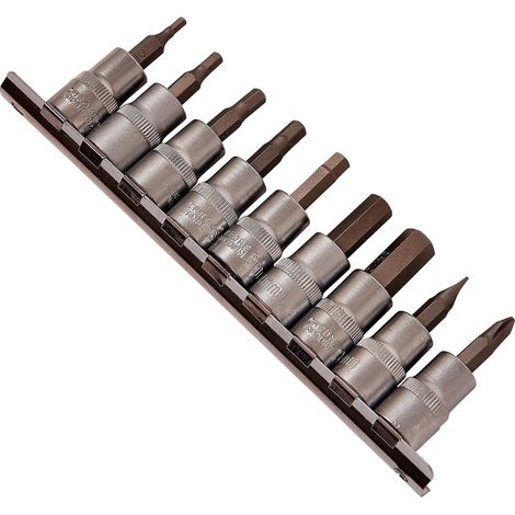 10pc 3/8" Drive Hex Bit Socket Set - I8150 (1/3)