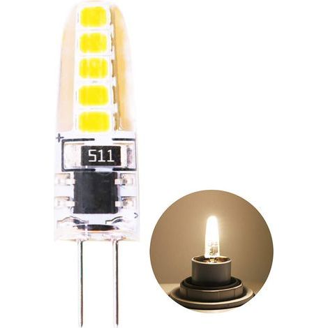 Lot de 5 Ampoule LED G4 2 W Blanc chaud 3000 K Remplacement pour ampoules halogènes 20 W AC 220 V Angle d'éclairage 360° Ampoule basse consommation Intensité non variable [Classe énergétique A+] (1/5)