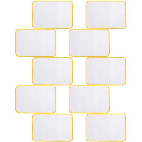 10 Pièces Toile à Repasser en Maille Polyester, Coussin Jaune (1/5)