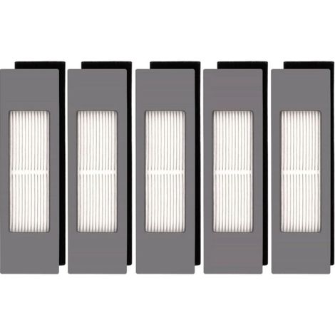 (5 pièces) Filtre HEPA pour robot aspirateur Ecovacs DEEBOT OZMO 920 950 T8 AIVI Max T9 T5 N5 N7 N8+ N8 Pro Plus DX55 DX93 DJ65, kit de filtres pour aspirateur robot (1/4)