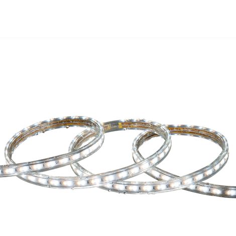 Tira LED CCT 220V 120 LED/m 10W/m 900lm/m Ancho 14mm Corte 100cm IP65 a Medida 3 m