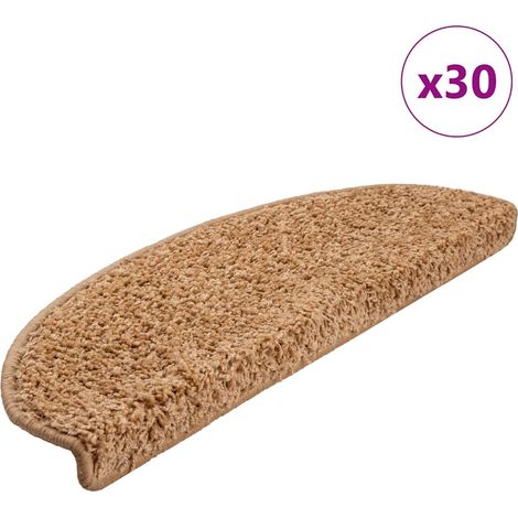 Stufenmatten 30 Stk. 65x21x4 cm Beige Halbrund Groß