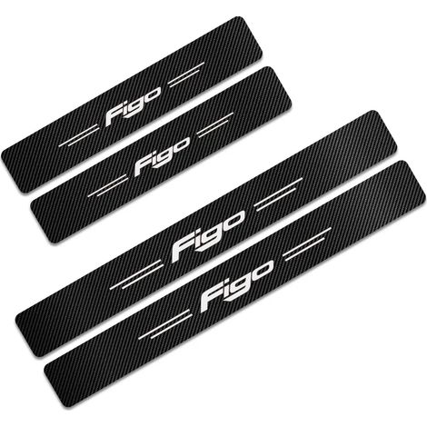 (Pour FIGO) 4 autocollants de seuil de porte en carbone pour Ford C-MAX,EXPEDITION,Fiesta,FIGO,FLEX,GALAXY,KA,RANGER,S-MAX et TRANSIT Accessoires (1/3)