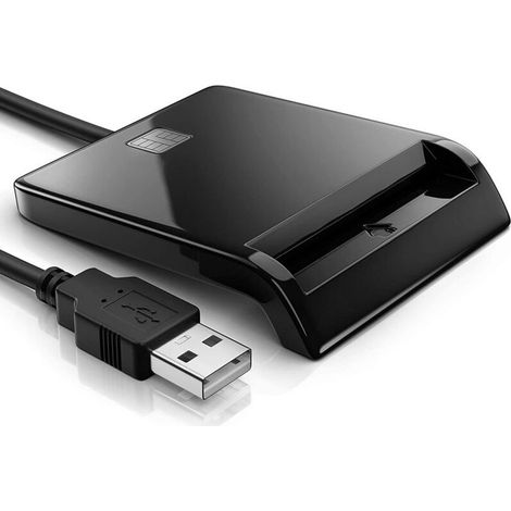 Lecteur de Cartes à Puce USB pour CAC DOD - Compatible Windows macOS Linux Sécurisé pour Accès Militaire - (1/4)
