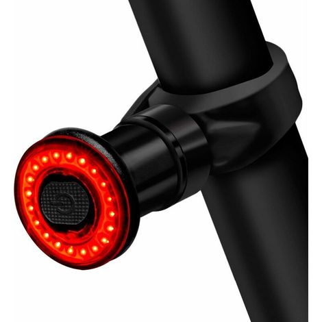 Éclairage arrière de vélo, feu LED haute luminosité, rechargeable par USB, détection intelligente du freinage, 6 modes, étanche IPX6 (1/5)