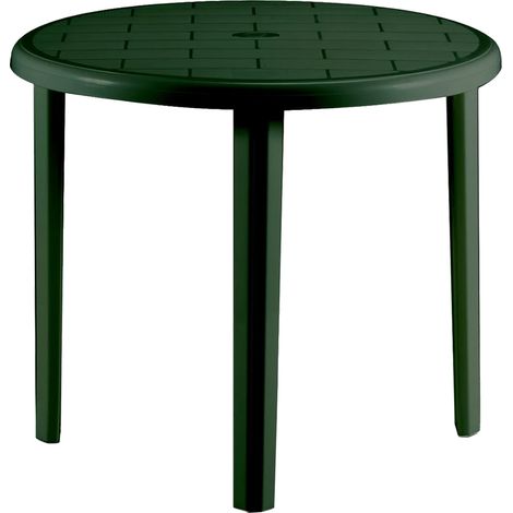 TAVOLO IN POLIPROPILENE 'TONDO' verde - BICA