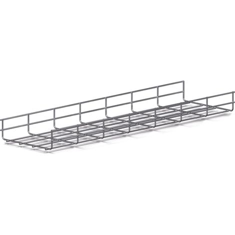 Rs Pro – Chemin de câbles en acier inoxydable 304 – Dimensions 50mm x 54mm – Lot de 8 unités – Pour installation dans espaces confinés