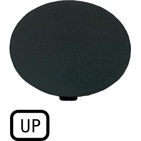 Étiquette bouton ' coup de poing ' noir UP EATON M22-XDP-S-GB3