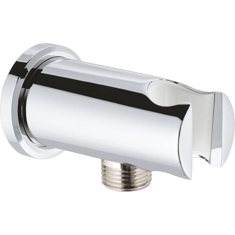 Grohe Rainshower - Coude de douche avec support, noir mat 266582430
