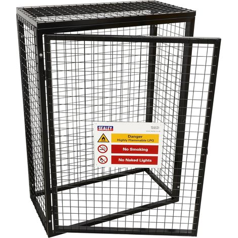GCSC247 Cage de sécurité pour bouteille de gaz 2 x 47 kg (1/5)