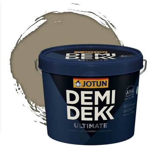 Peinture Bois - DEMI DEKK ULTIMATE - Lasure Opaque Satinée - RAL 7034 - 3L (1/2)