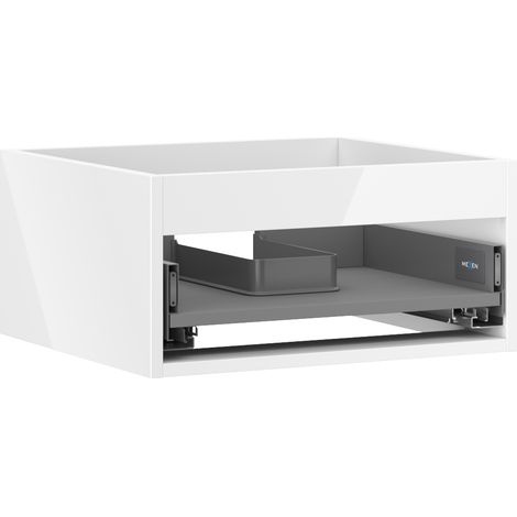 Mexen Box-A corpo del mobile da bagno 50 cm, 1 cassetto, bianco lucido - 91AX0-0500-235-1-00 (1/4)