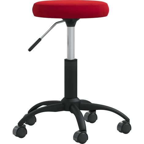 Massagehocker Samt Weinrot