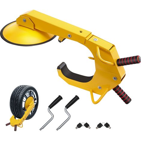 Verrou de Roue Antivol, Lot de 2, Fixation Lourde pour Remorque, Pince Réglable, Compatible Caravane, Auto, Camion, SUV (1/5)