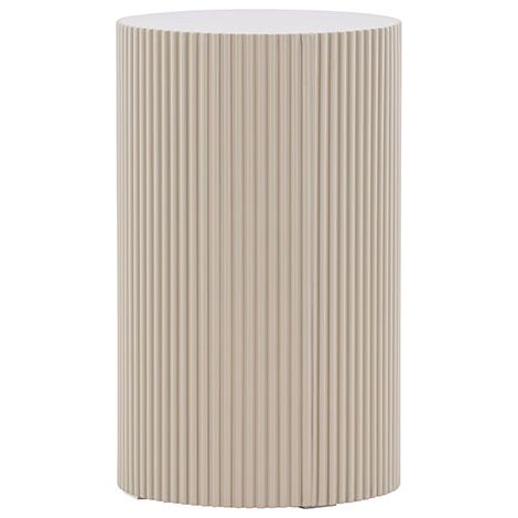 Table d'appoint Ronde en Bois 30.5 cm - Beige - LENOX (1/5)