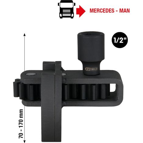 KS Tools 1/2 Motor-Durchdrehvorrichtung für Mercedes / MAN, 100 mm (1/3)