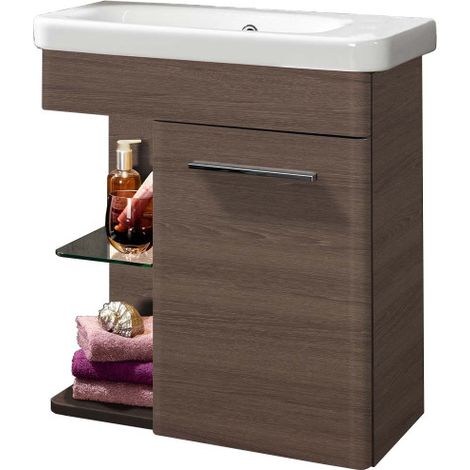 Lanzet Gäste WC Sets 2-tlg K8 Badschrank Braun Schrank Möbel"-"06350145 (1/5)