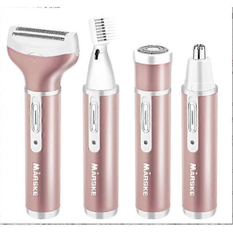 Tondeuse professionnelle 2 en 1 pour sourcils et visage, sans douleur, rechargeable USB-C, pour femmes et hommes, utilisation sur peau sèche ou humide, moteur puissant (1/5)