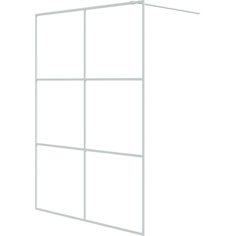 Maison Exclusive - Parete Doccia Walk in Bianca 140x195 cm Vetro Trasparente ESG