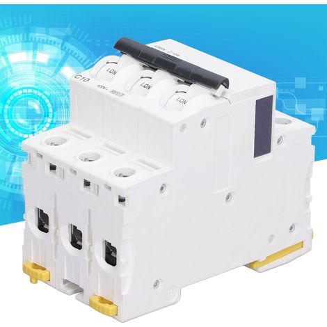Miniatur-Drehstrom-Leistungsschalter iC65N, DIN-Schienenmontage, Niederspannung 400 V, Schaltvermögen 6000 A, Silberkontakte C10A (1/5)
