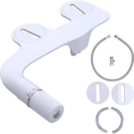 Pulvérisateur de Bidet de Conception Ultra Fine à Double Buse Pulvérisateur D'eau de Bidet de Salle de Bains Polyvalent Domestique avec Buse de Réglage de la Pression de L'eau de (1/5)