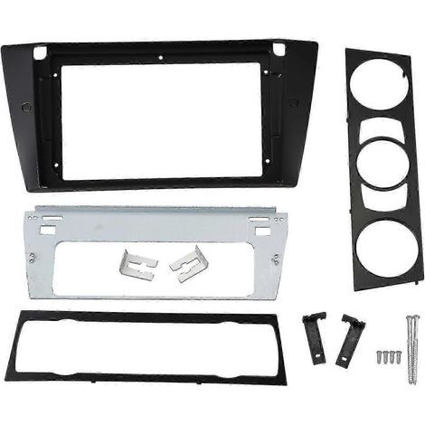 Façade d'autoradio pour BMW E90 E91 avec lecteur DVD stéréo 9 pouces (kit de montage sur tableau de bord). (1/5)