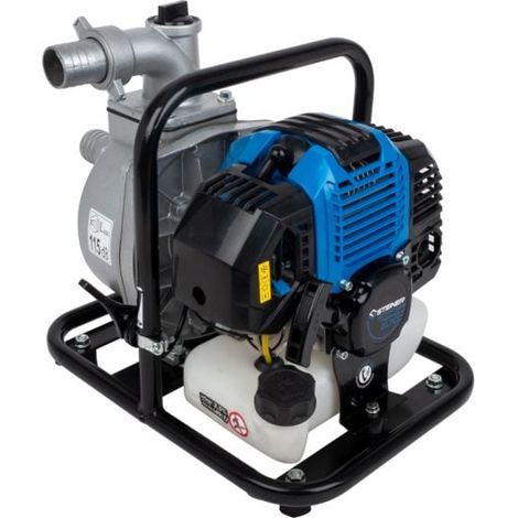 Steiner – Motopompe thermique 2T 51.7cc 15m³/h – Débit 15000L/h – Hauteur manométrique max. 30m – Pour drainage et irrigation (1/5)