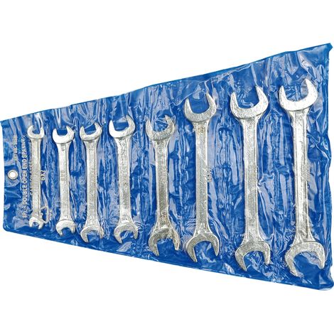 Maulschlüssel-Set 8-teilig 6–22 mm im Etui