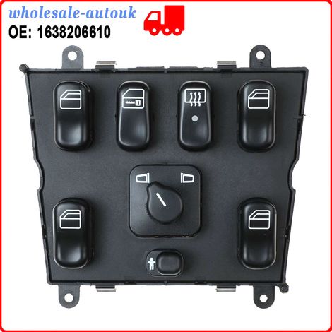 Interrupteur principal de lève-vitre électrique de remplacement A1638206610 pour Mercedes Benz W163 ML320 (1/5)