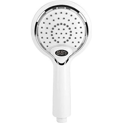 Handbrause mit LED-Beleuchtung, 3 wechselnden Wasserfarben, Temperatursensor und Digitalanzeige, temperaturregulierbarer Duschstrahl (1/4)