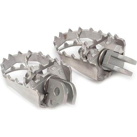 Pioches à Pied de Moto, Chevilles à Pied pour Motos Pergnées de en Acier Inoxydable 2 Pcs Reproches la (1/4)