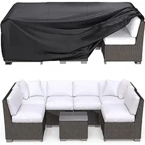 Housse De Meuble De Jardin - Imperméable - 210x110x70 cm - Aération Et Protection Uv - 1 Pièce (1/5)