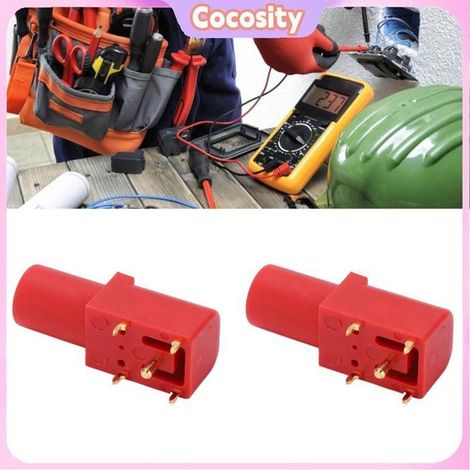 Cocosity Prise banane PCB -- 2pcs PCB Panel Socket 4mm Welded Type Good Electrical Conductivity For Voltag moto automobile Rouge (1/5)