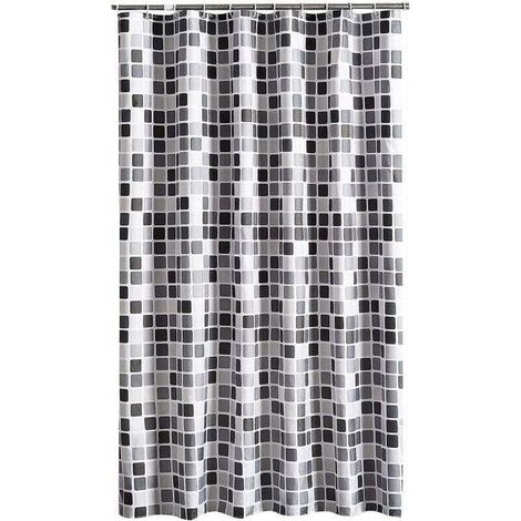 1pc Shower Curtain 200x240 cm (WxH), Anti-mold, Antibacterial, Water-repellent, Soft Polyester Fabric Shower Curtain Lining, Bath Curtain with Beautiful Patterns for Bathroom and Toilet (1/2)