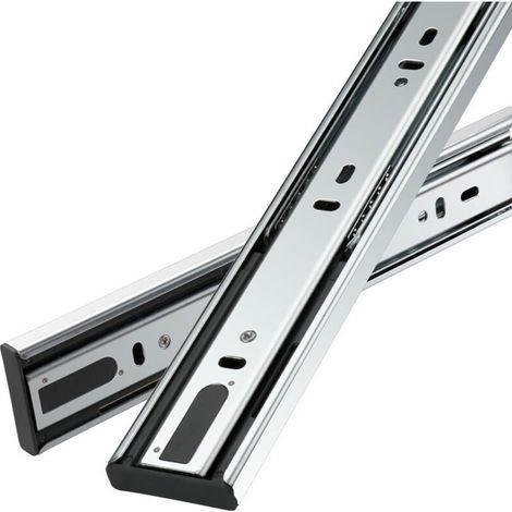 250 mm Schubladenschienen, kugelgelagerte Schubladenschienen, Vollauszug, robuste Tragfähigkeit 45 kg, 1 Paar (2 Stück) (10" = 25 cm, kaltgewalzter Stahl) (1/5)