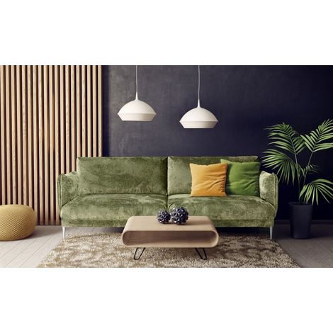 Sofa Designersofa MADISON 3-Sitzer Stoff Tender Way Grün (1/3)