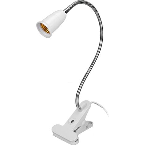 Support de lampe à pince de bureau, douille LED E27, support de lampe à pince réglable - (1/5)