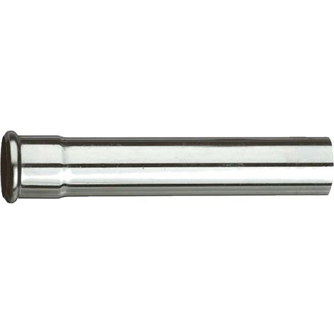 tecuro Spülrohrverlängerung Ø 28 mm für WC-Druckspüler 250 mm, mit Gummi-O-Ring, Messing verchromt (1/2)