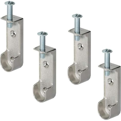 4 barres de suspension chromées pour armoires et cintres (1/3)