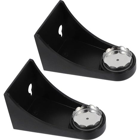 Porte-savons Magnétiques Noirs en ABS et Fonction Séchage à L'air Design Élégant Lot de 2 Support Mural Facile à Installer pour Salle de Bain Cuisine (1/5)