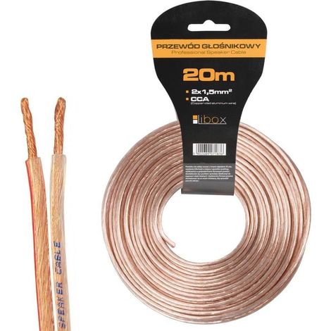 DRAHT LAUTSPRECHERKABEL CCA HQ 2x1,5mm 20 METER (1/3)