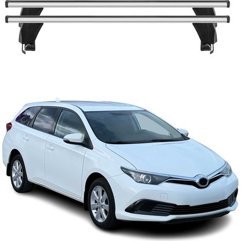 OMAC Dachträger Querträger Alu für Toyota Corolla E210 Kombi Schrägheck 2019-2026 – Abschließbar – T-Nut – City-Crash-getestet – Max. 50 kg Silber (1/5)
