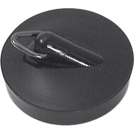 Bouchon de vanne Stedo en PVC noir 38,5 mm avec clip triangulaire